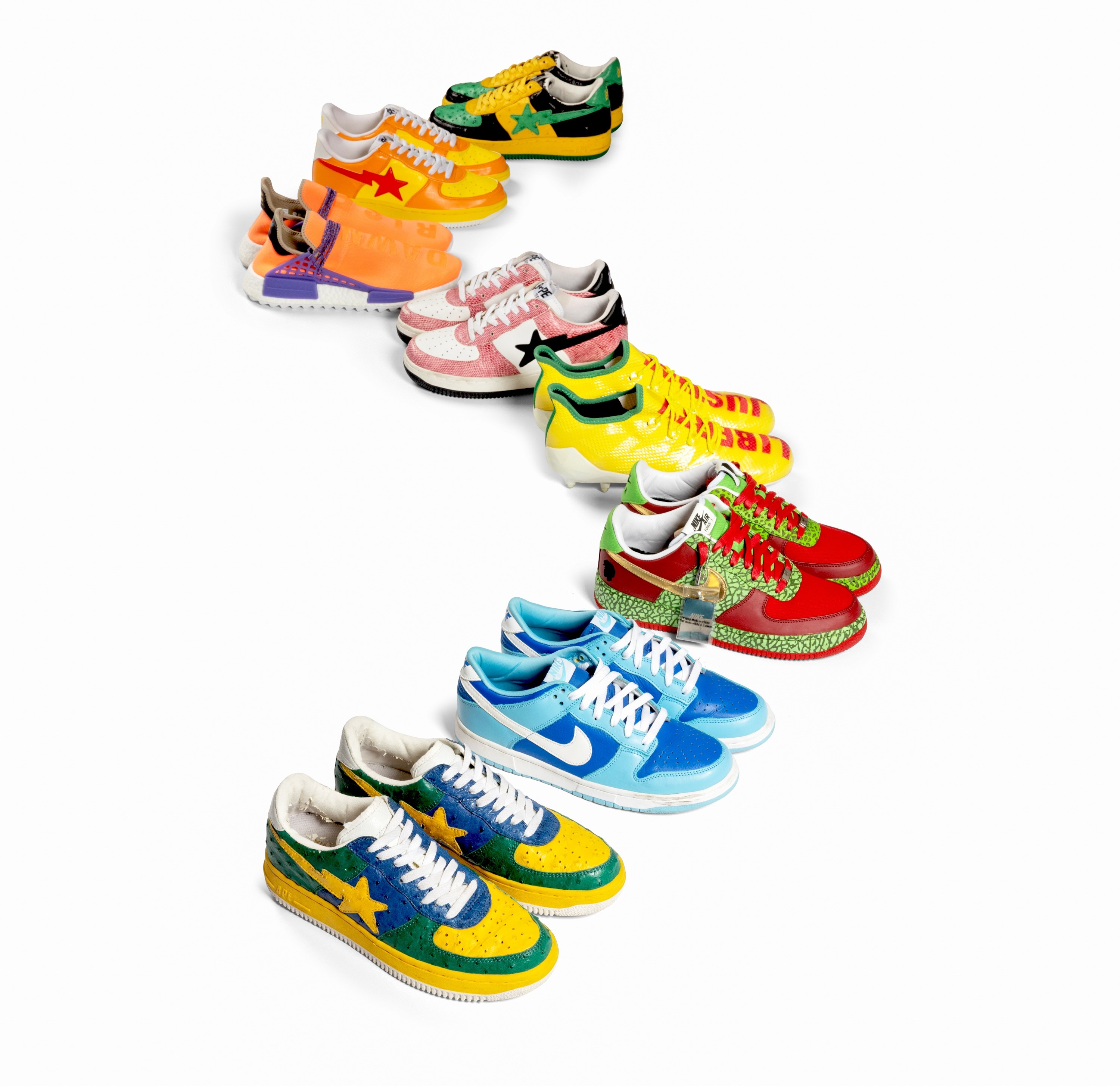 50 Pairs of Pharrell’s Personal Sneakers Are Being Auctioned Off