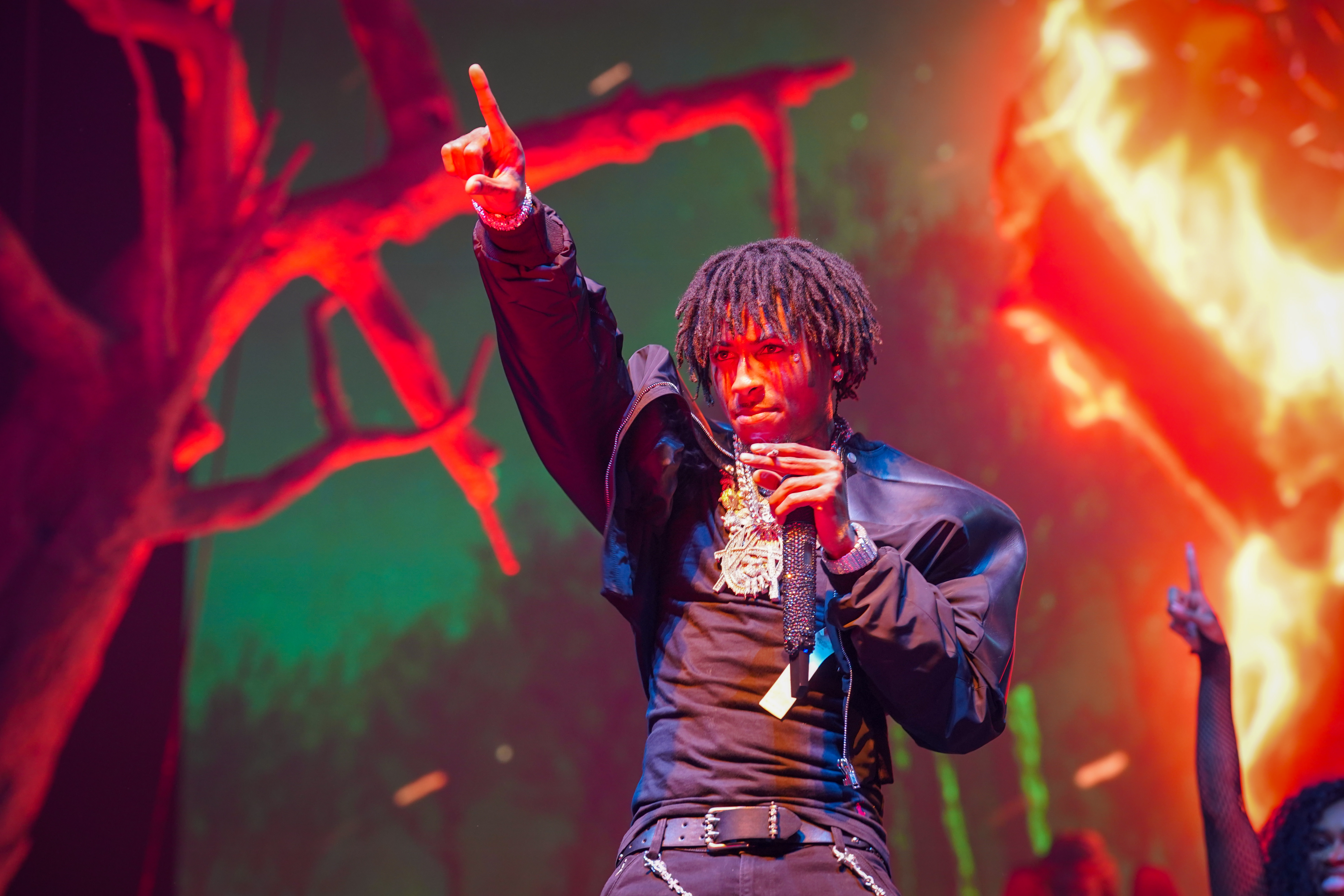 Youngboy Never Broke Again onstage during the MASA Tour in Atlanta in October 2025. 