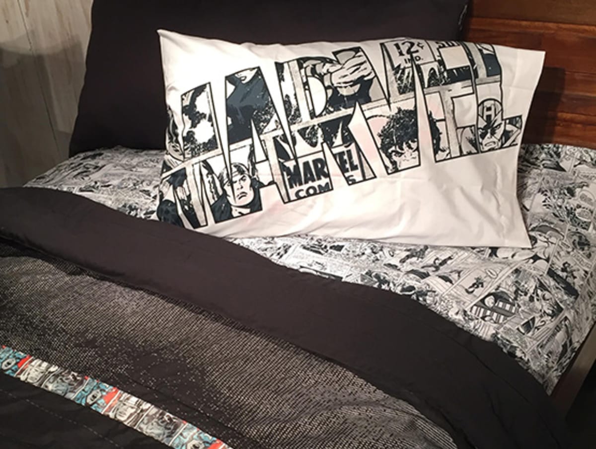  Marvel  Launches New Line of Bedding  for Grown up Comic 