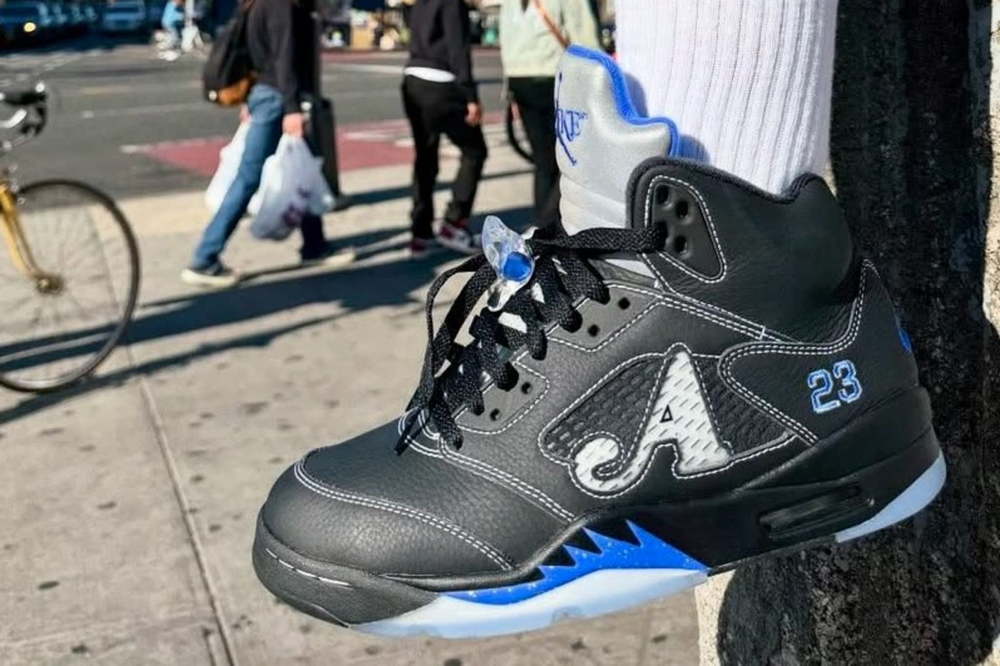 Awake NY x Air Jordan 5 Black/Blue