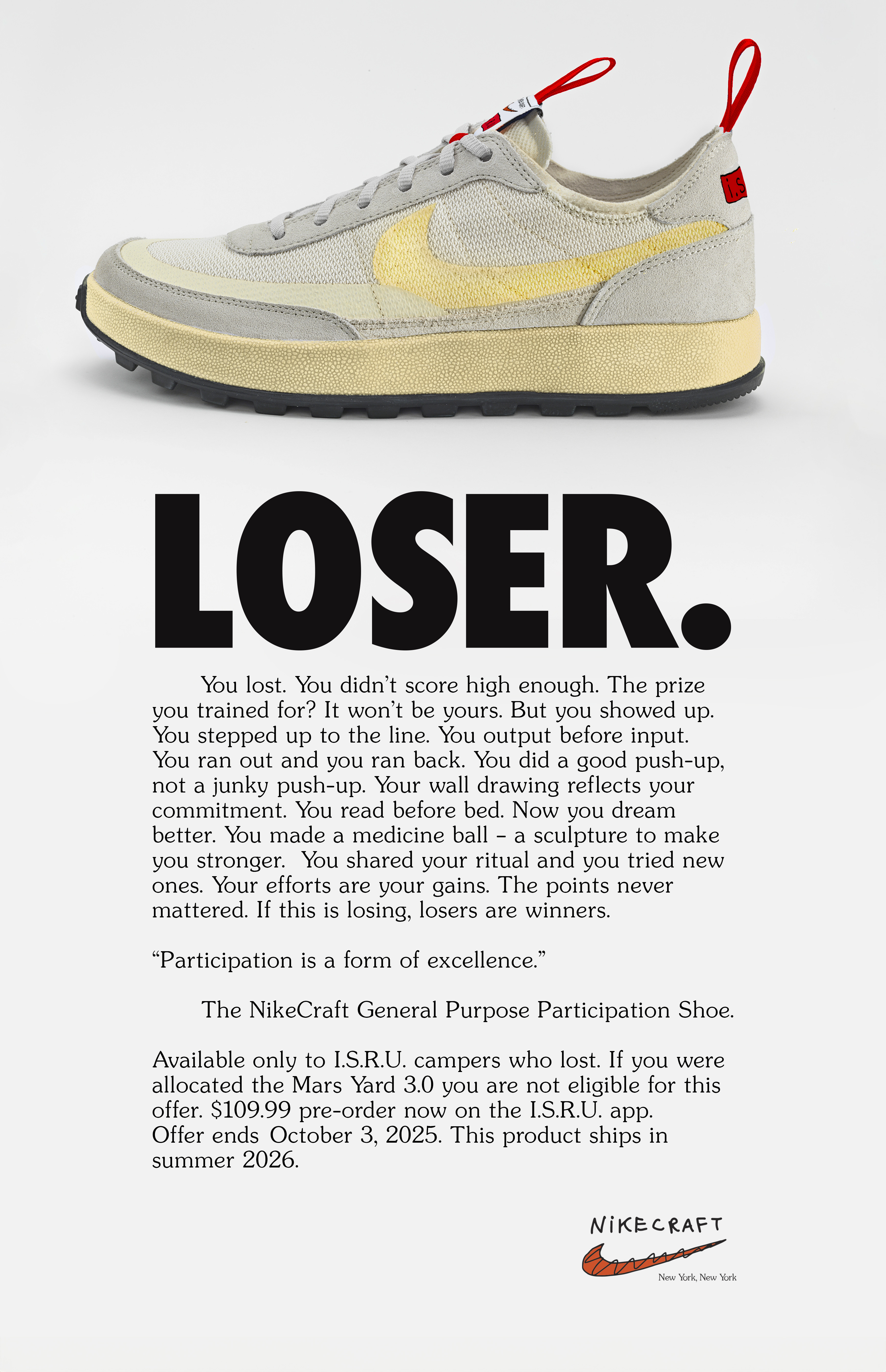 Only Losers of the Mars Yard 3.0 Drawing Can Buy Tom Sachs’ New Nike Collab