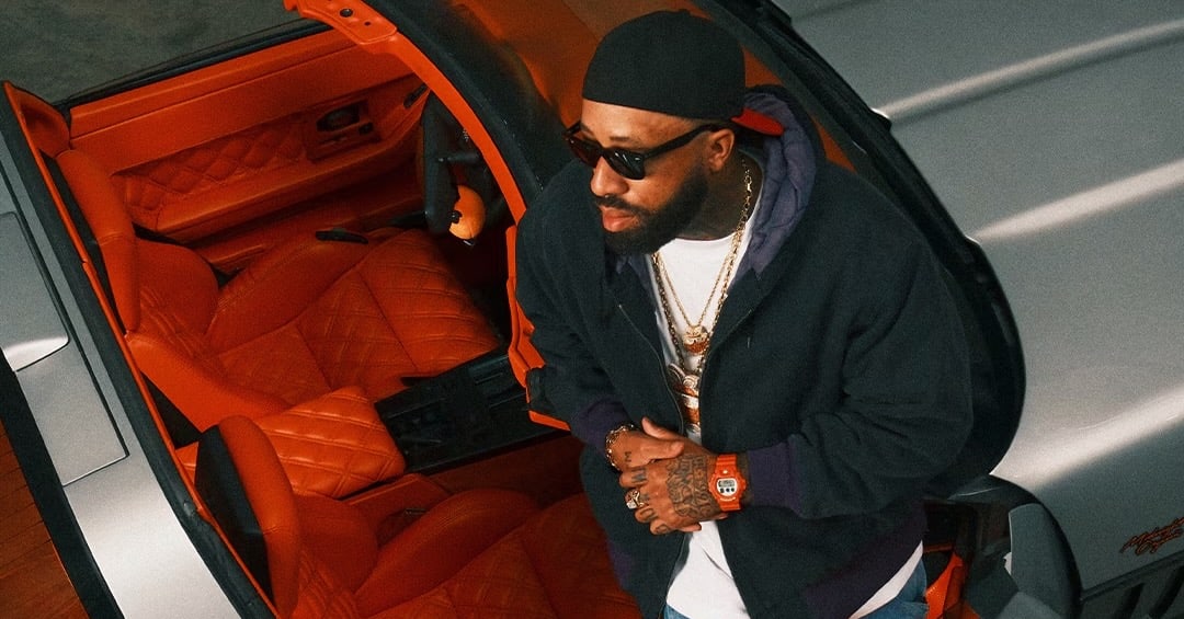 Larry June and G-SHOCK Team Up for Limited Edition Watch Inspired by Rapper’s 1987 Corvette