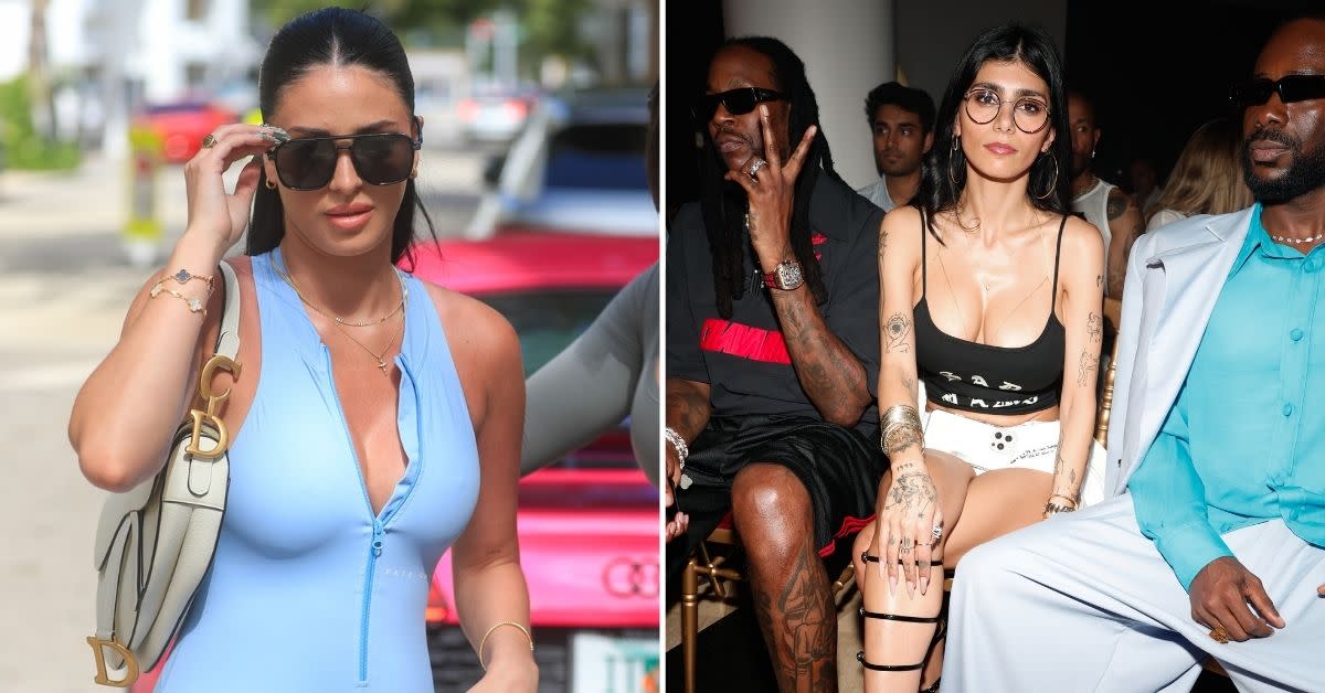 OnlyFans’ Camilla Araujo and Mia Khalifa Spotted With 2 Chainz at Fashion Week Leaving Fans Fuming