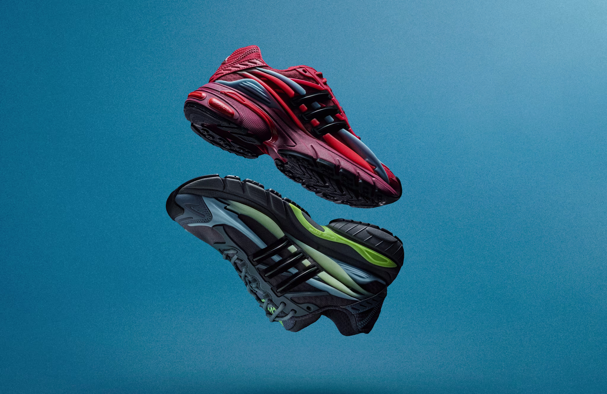 'Red' and 'Storm' Pharrell x Adidas Virginia Adistar Jellyfish