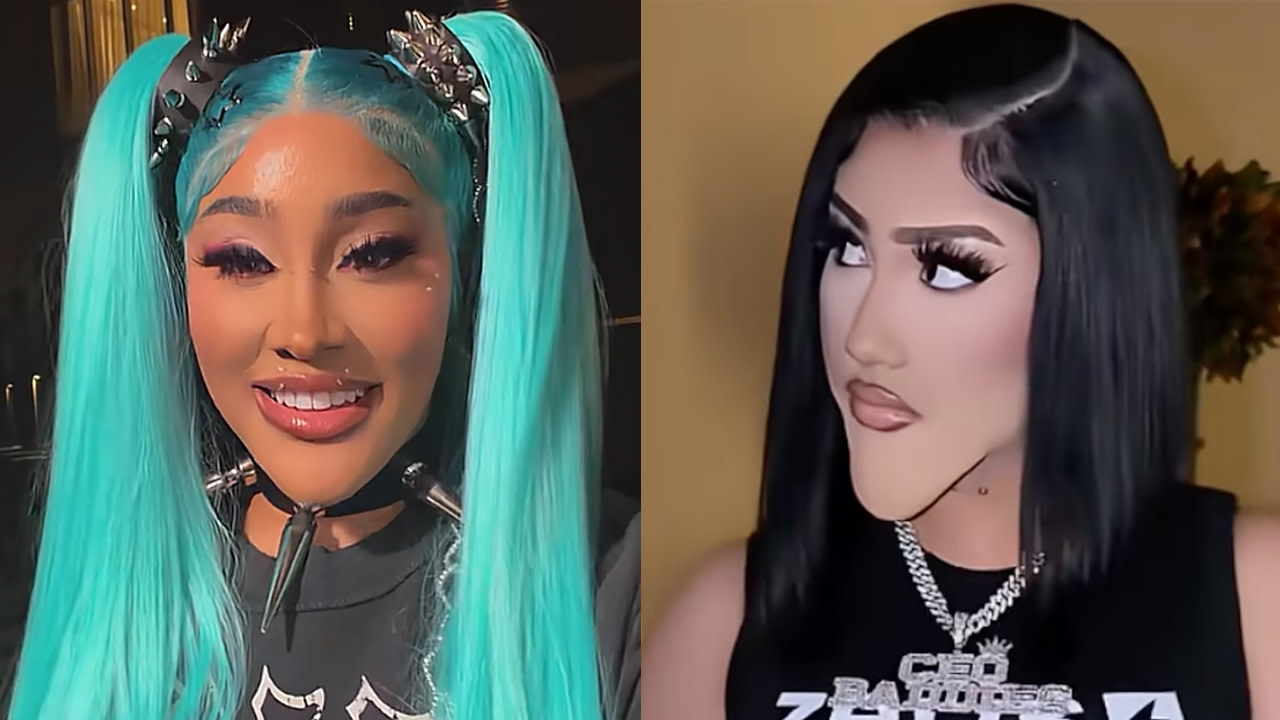 (L-R) Natalie Nunn as North West and North West as Natalie Nunn.