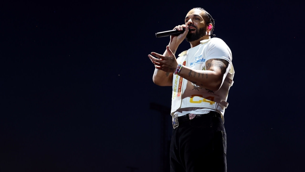 Drake performs live on stage during day one of Wireless Festival 2025 at Finsbury Park on July 11, 2025 in London, England. Drake is headlining an unprecedented all three nights of Wireless Festival. 
