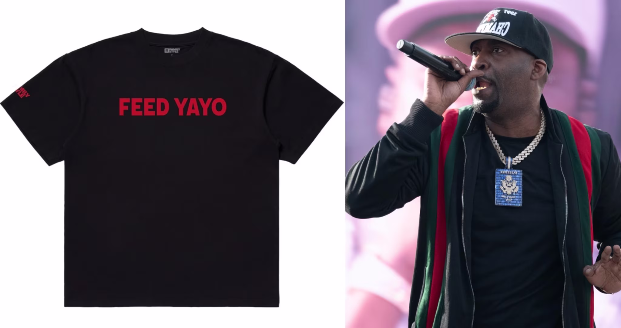 (L-R) Feed Yayo merch and Tony Yayo.