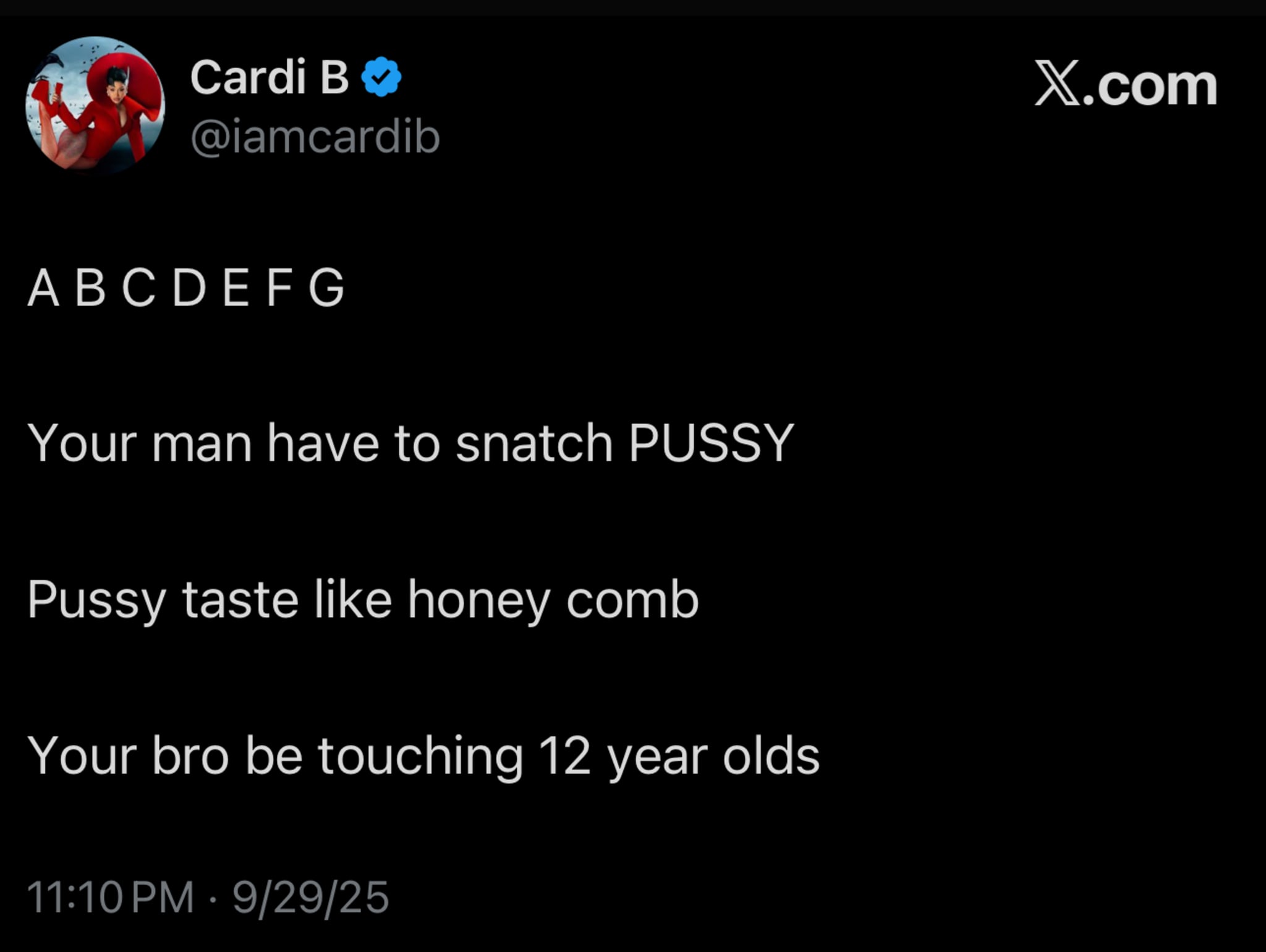 Nicki Minaj and Cardi B beef on X.