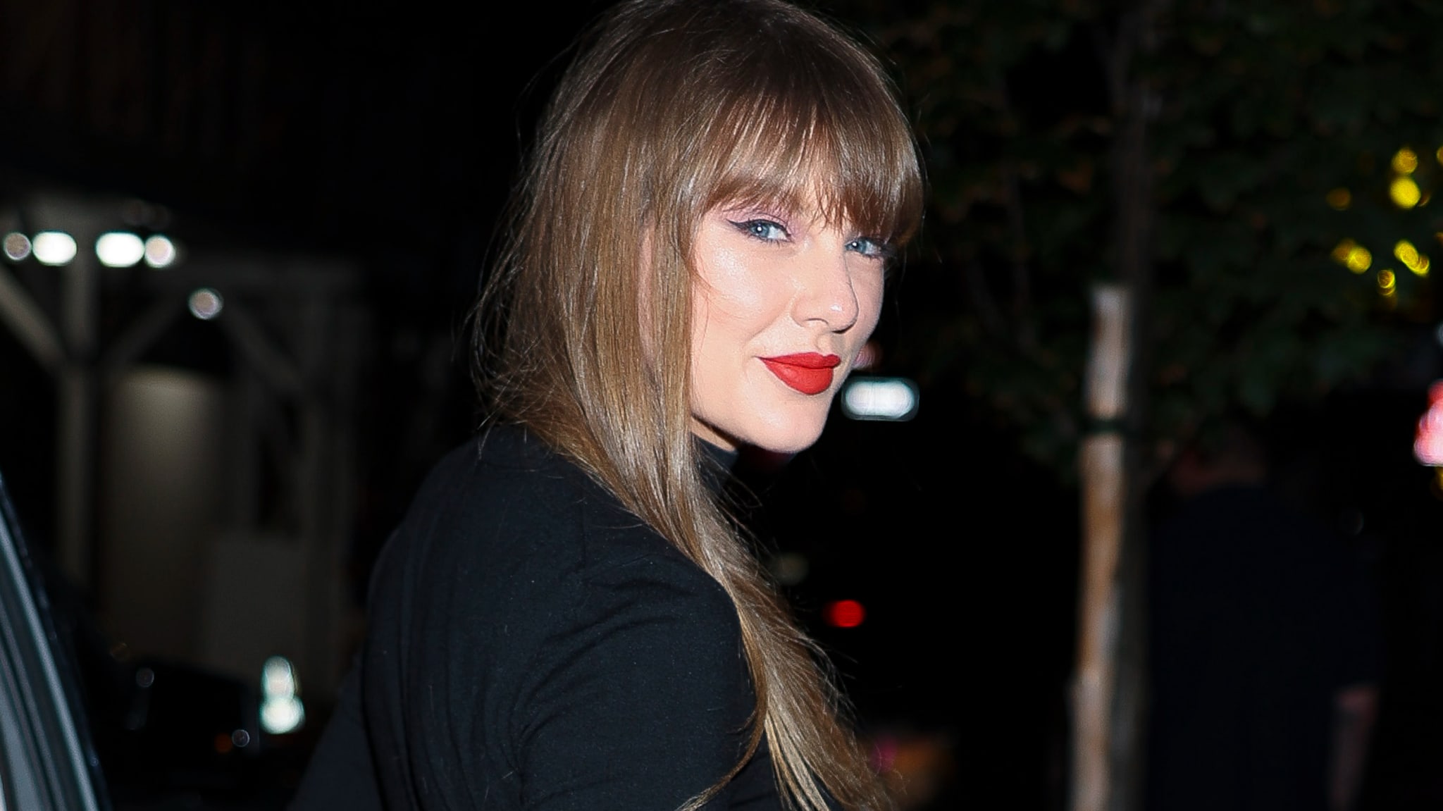 Taylor Swift is seen on October 07, 2025 in New York City.