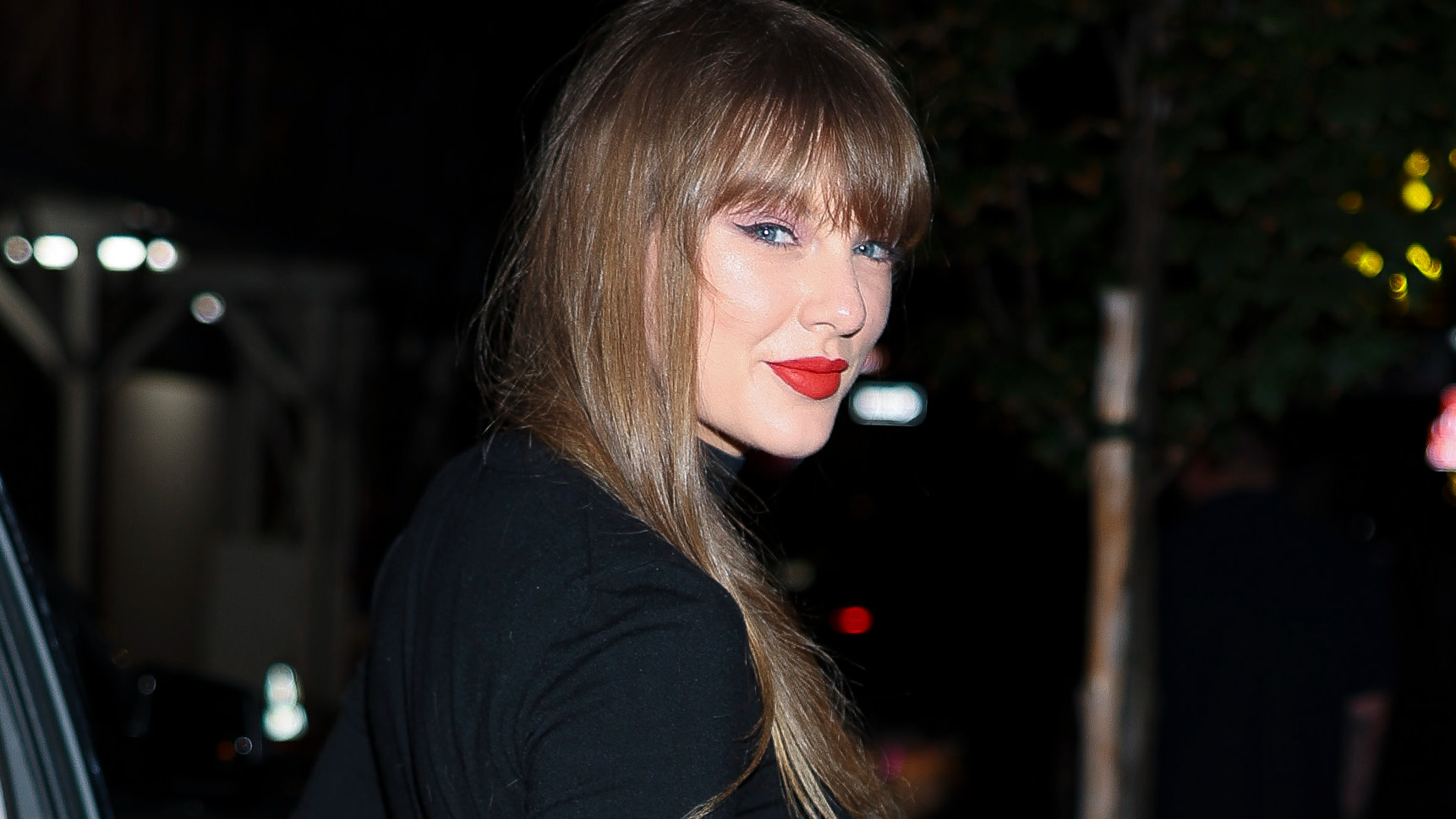 Taylor Swift is seen on October 07, 2025 in New York City.