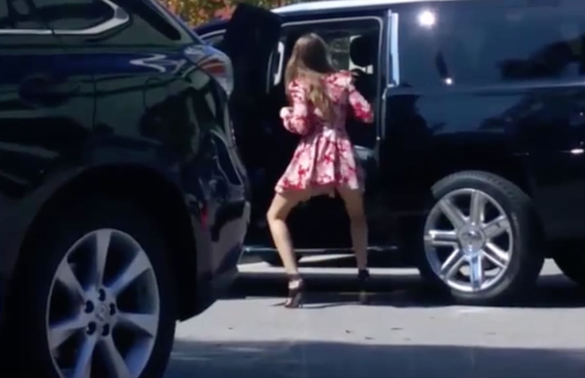 Cara Delevingne Gives A Proper Flashing To Passersby In Parking Lot Complex