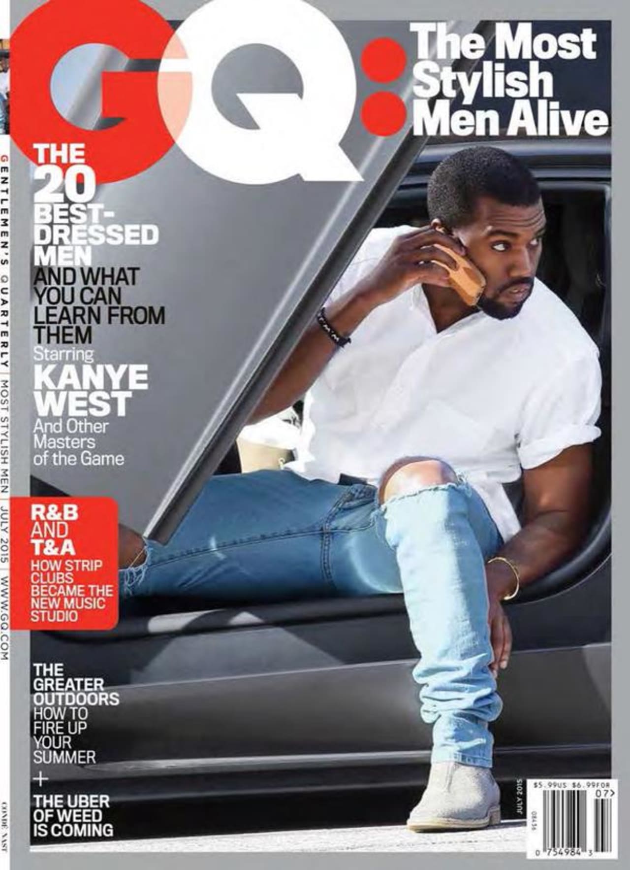 Kanye West Covers The Most Stylish Men Alive Issue From Gq Complex