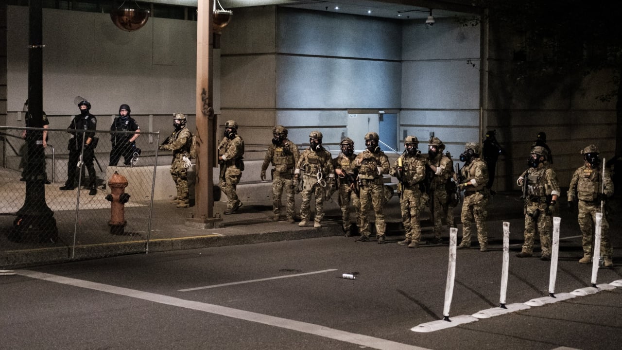 Wall Of Moms Guards Protesters Against Federal Cops In Portland
