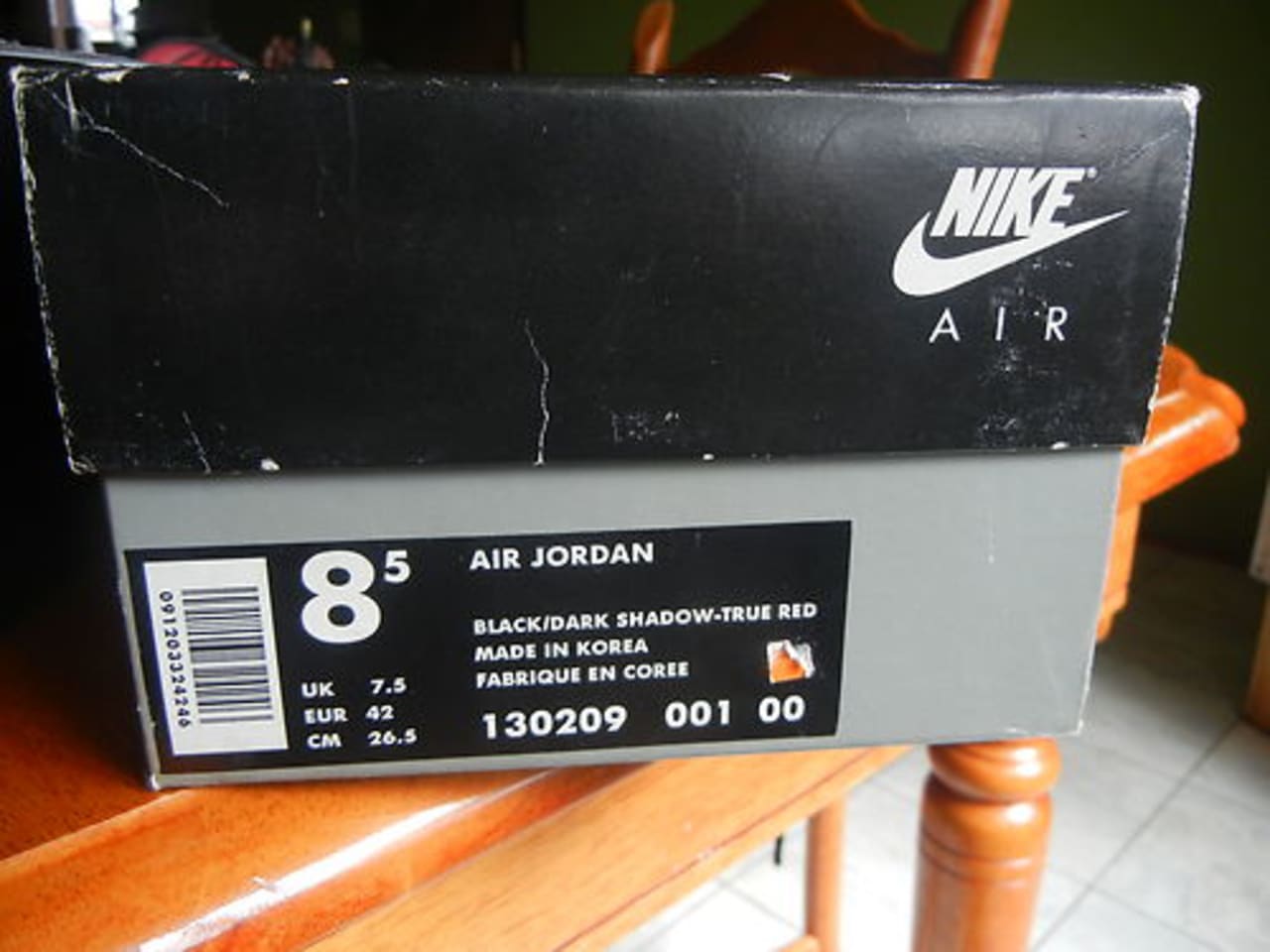 air jordan shoe box dimensions