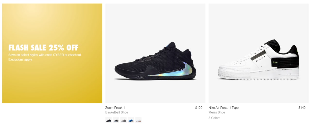 nike air max cyber monday sale