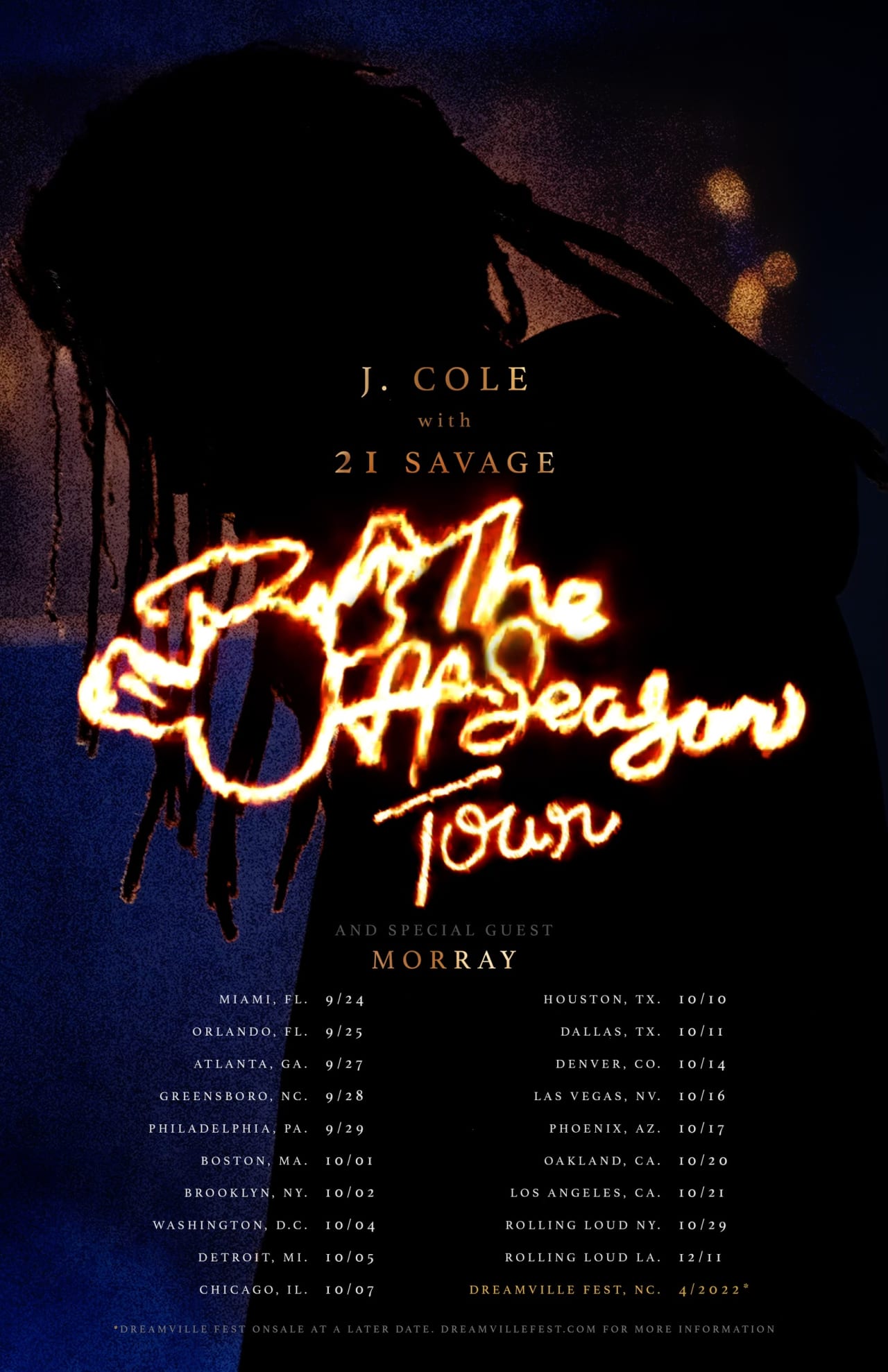 J Cole Tour Dates 2022