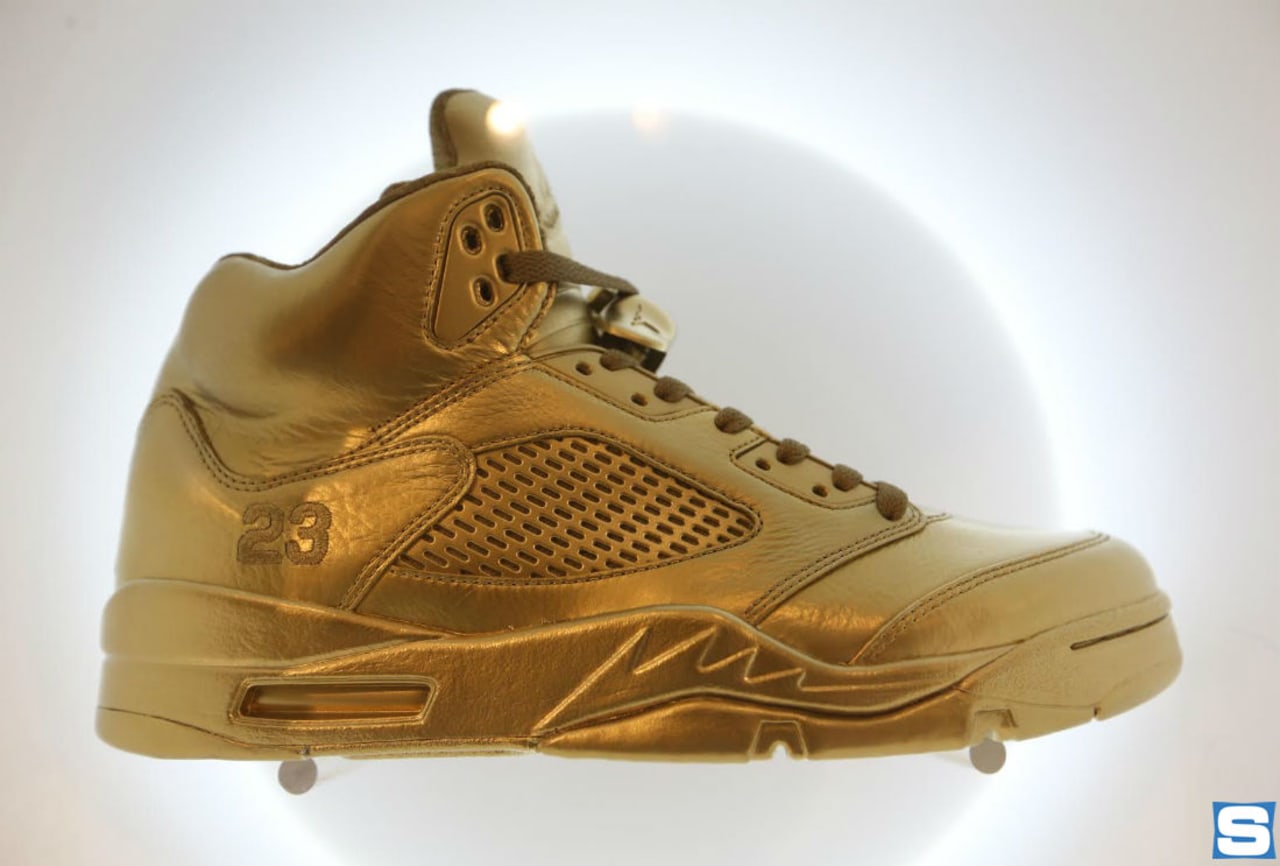 jordans with gold on them