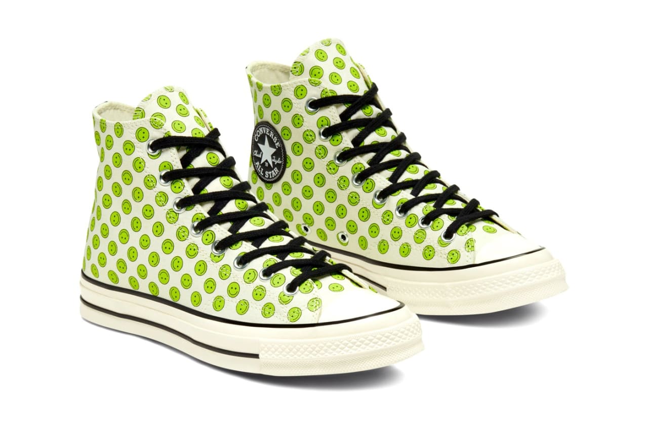 yellow smiley converse