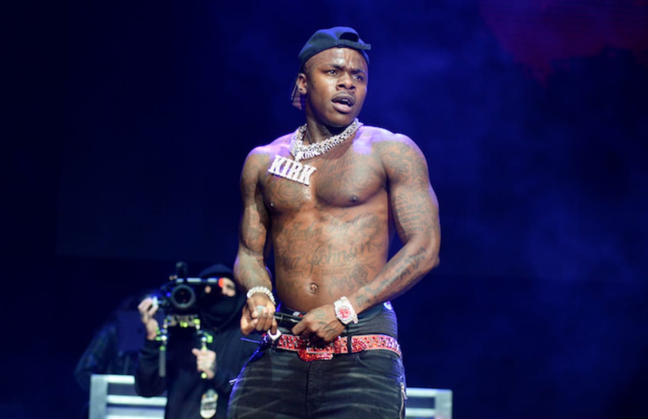Dababy Performs For Charlotte Fans Over Facetime After Missing