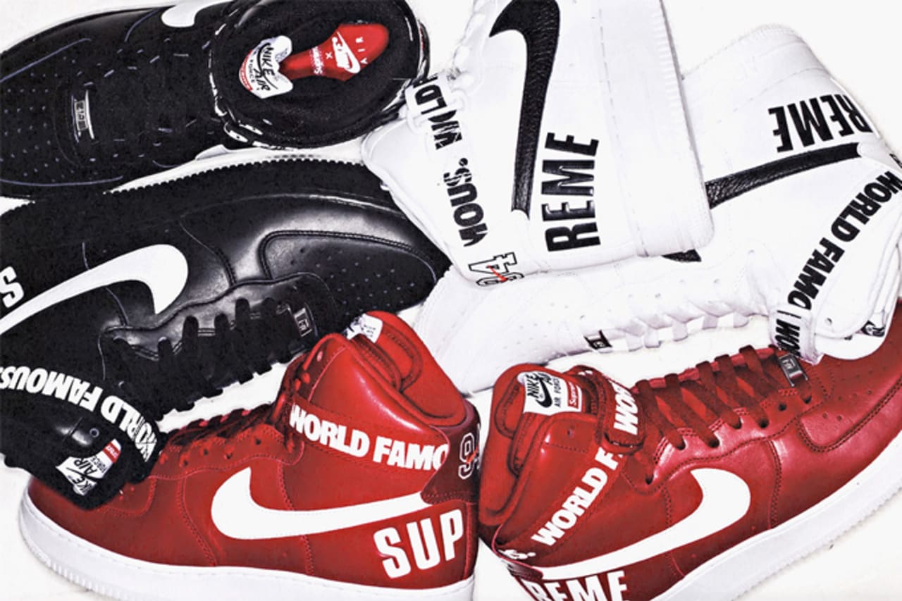 supreme x nike air force 1 high