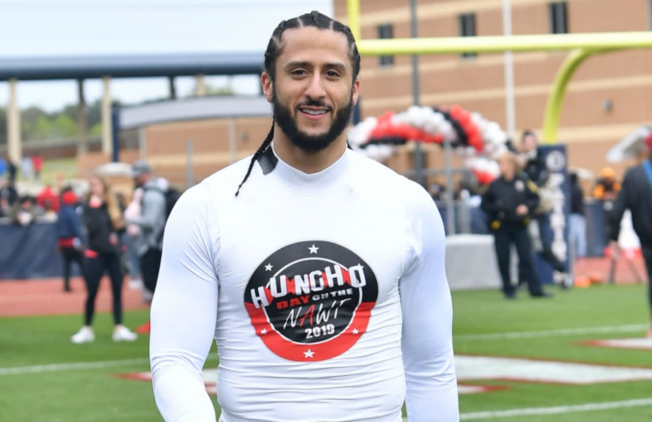 kaepernick shirt at workout