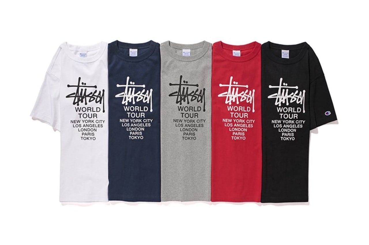 Baby dråbe Samlet Stüssy and Champion Are Back at It Again, This Time with a Collection of  Graphic T-Shirts for Spring 2016 | Complex UK