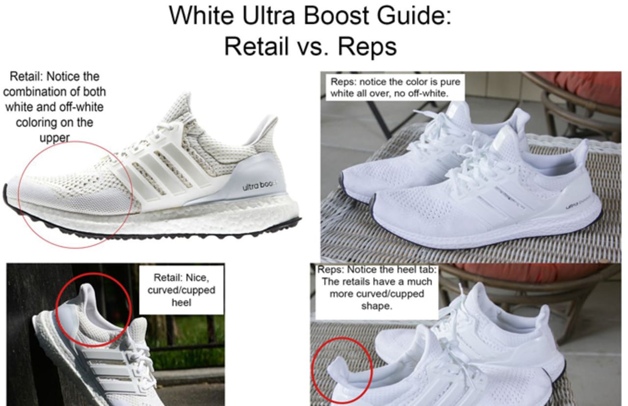 adidas ultra boost fake vs real