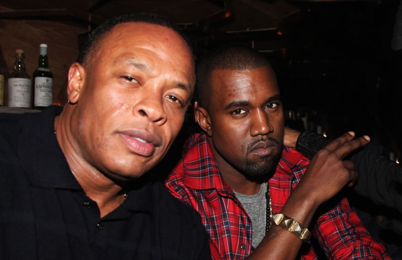 Image result for kanye west and dr dre