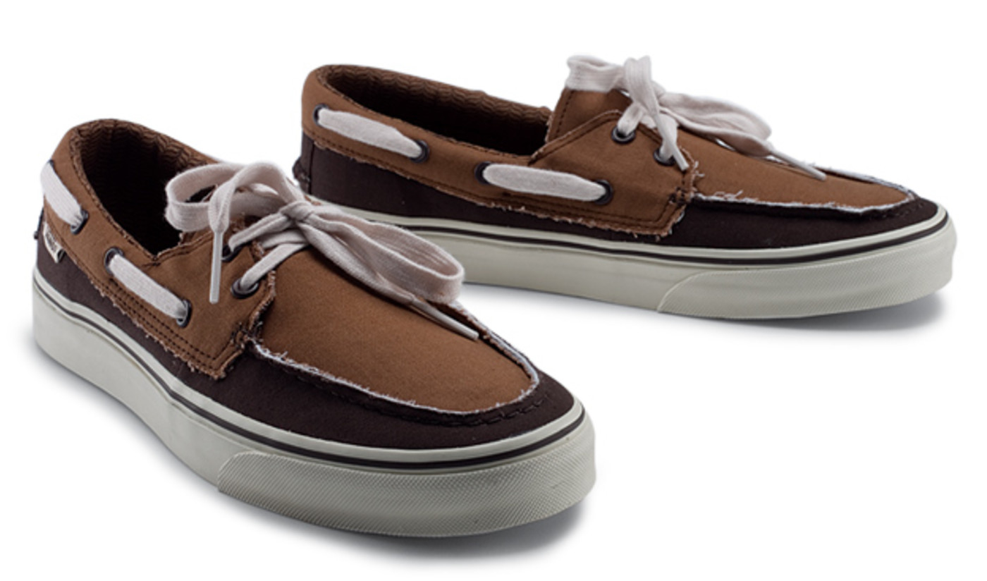vans zapato del barco leather
