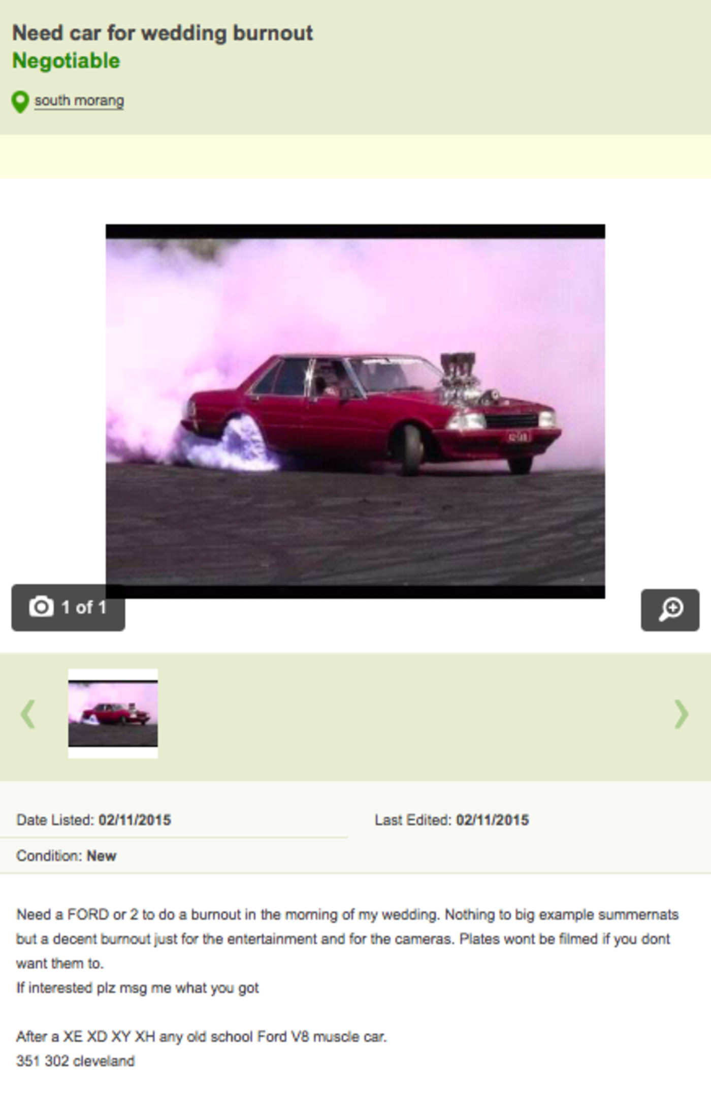 This Might Be The Most Australian Gumtree Ad Ever Complex AU