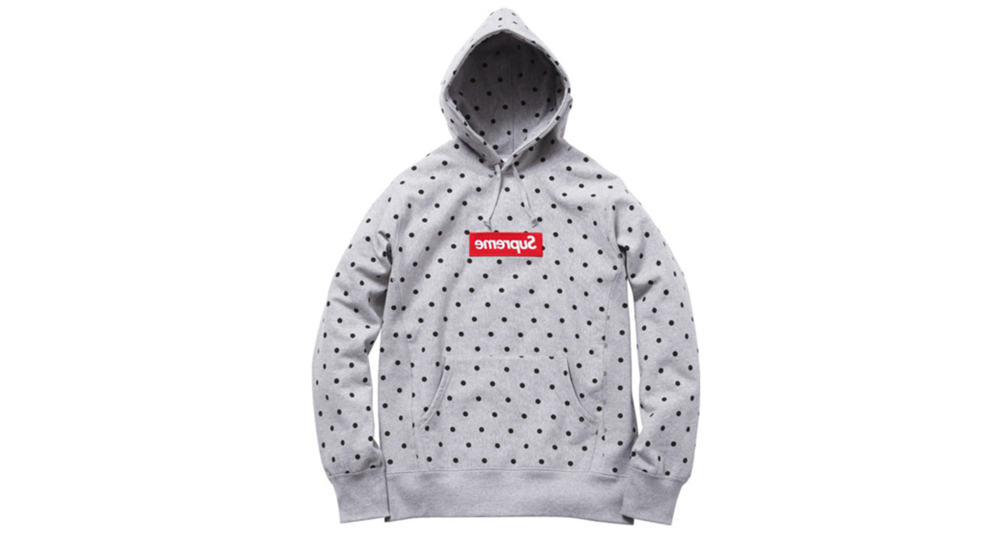 comme de garcon supreme hoodie