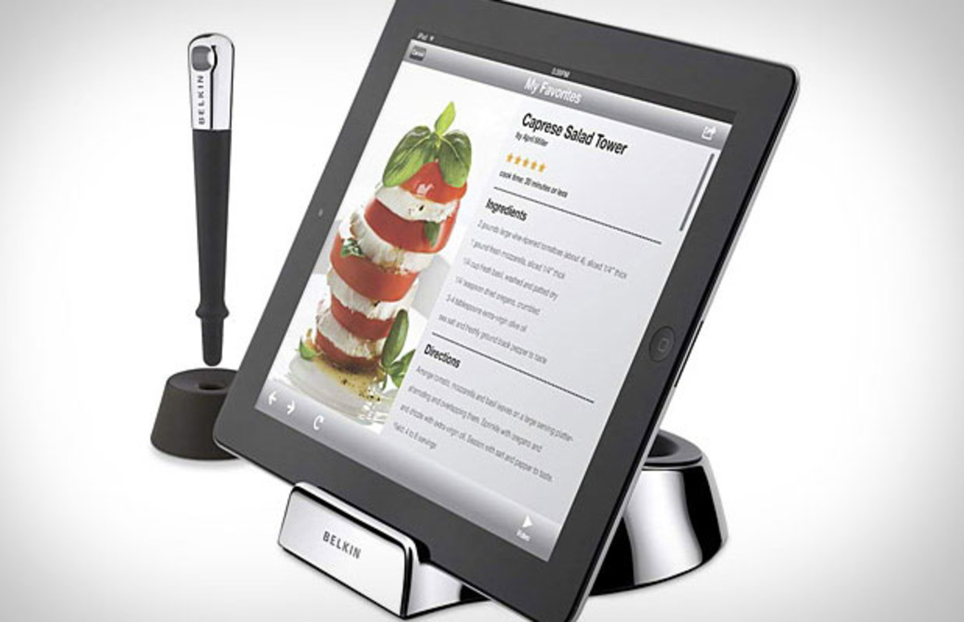 Belkin Chef Stand Makes Cooking with Your iPad Clean and Easy Complex