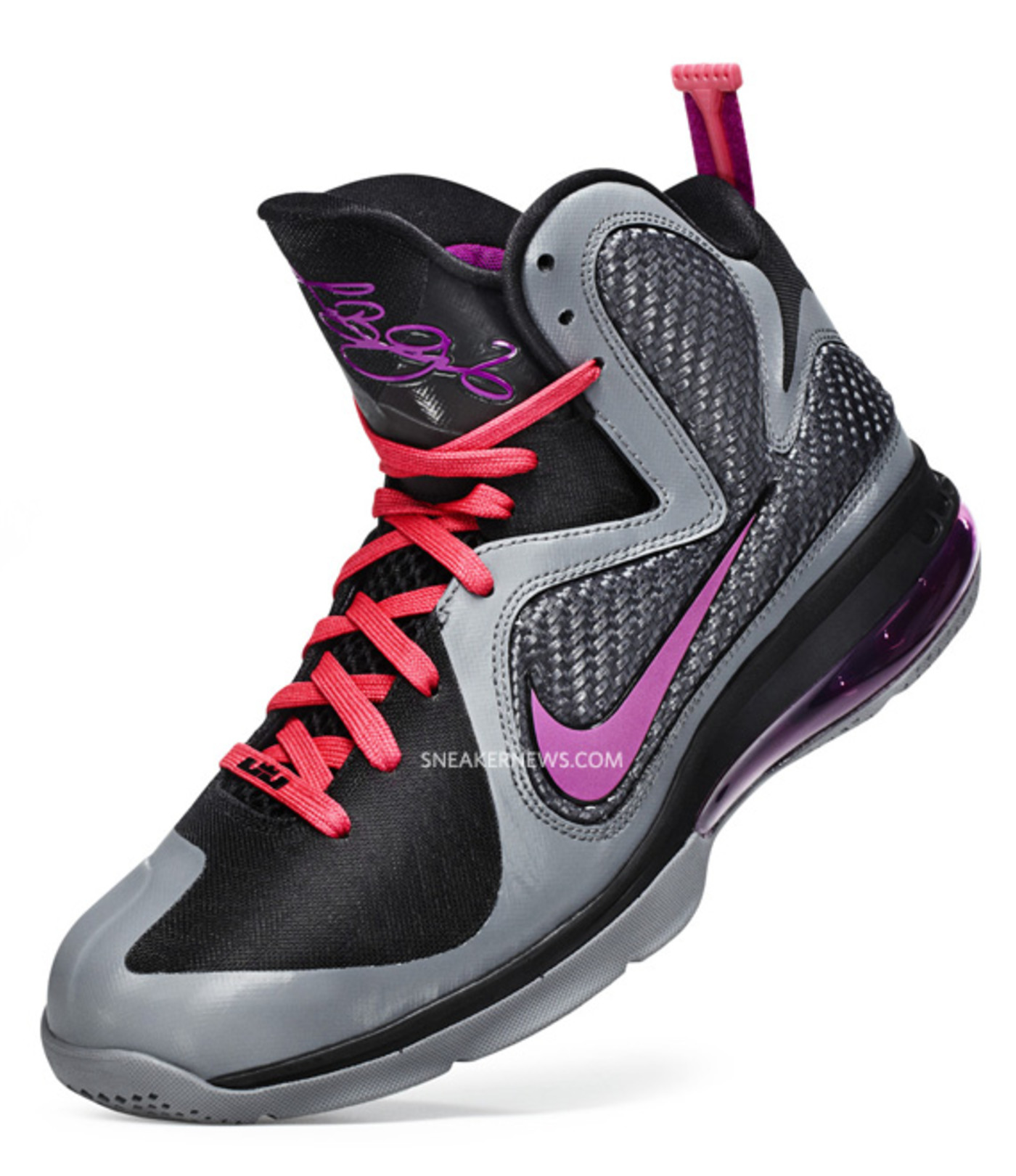 Nike Lebron 9 Cool Grey Black Cherry Complex