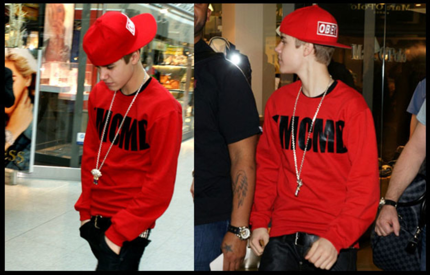 justin bieber red t shirt