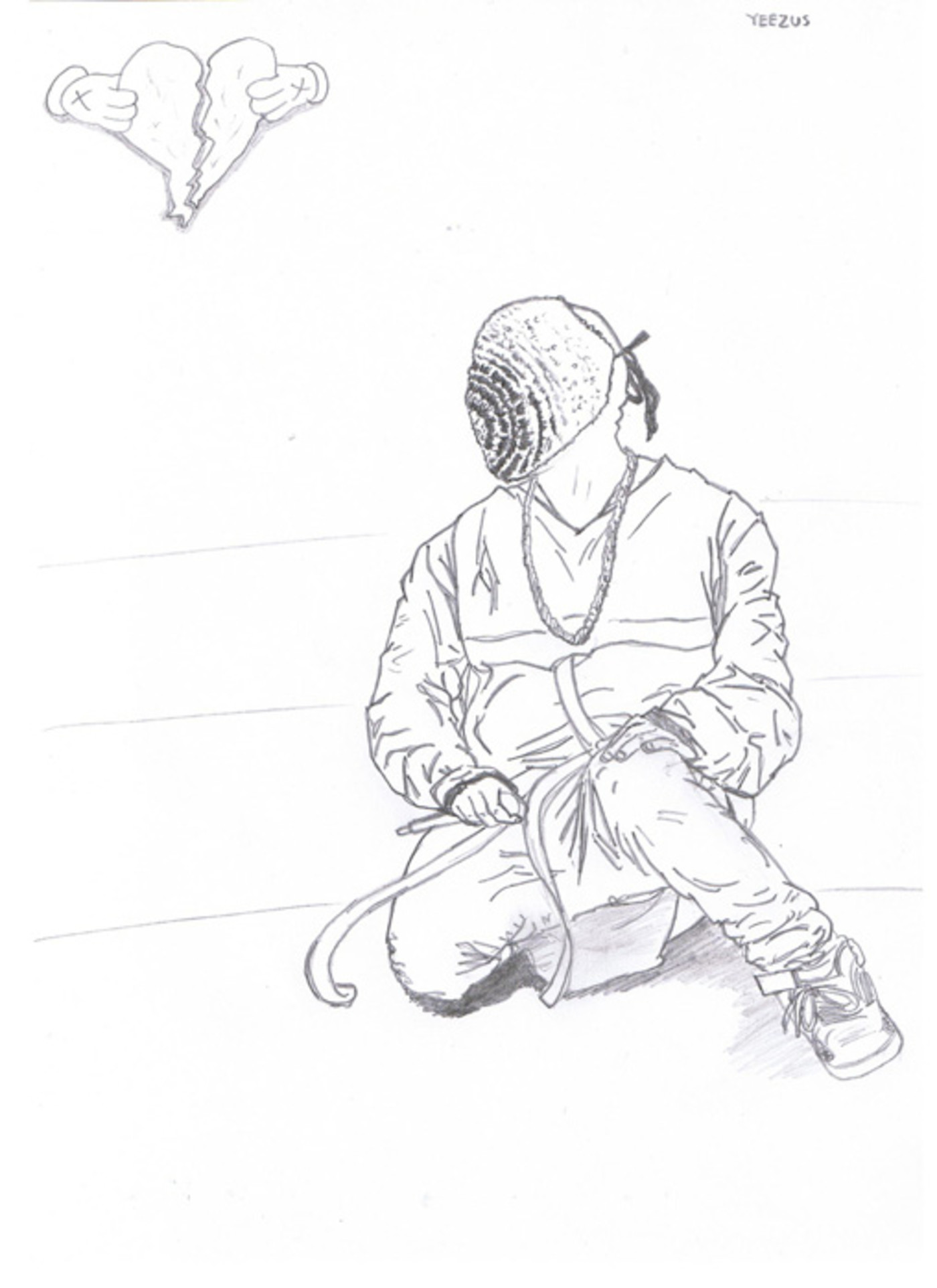 18 Year Old Gabe Johary Draws Awesome Yeezus Tour Fan Art Featuring Kanye West And Kim Kardashian Complex