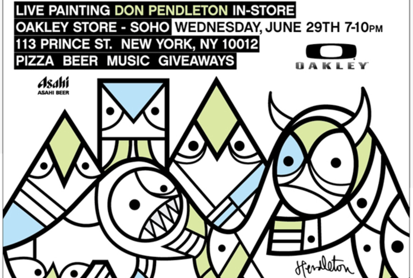 Don Pendleton Live Painting at the Oakley Store Tonight 6/29 (NYC) | Complex