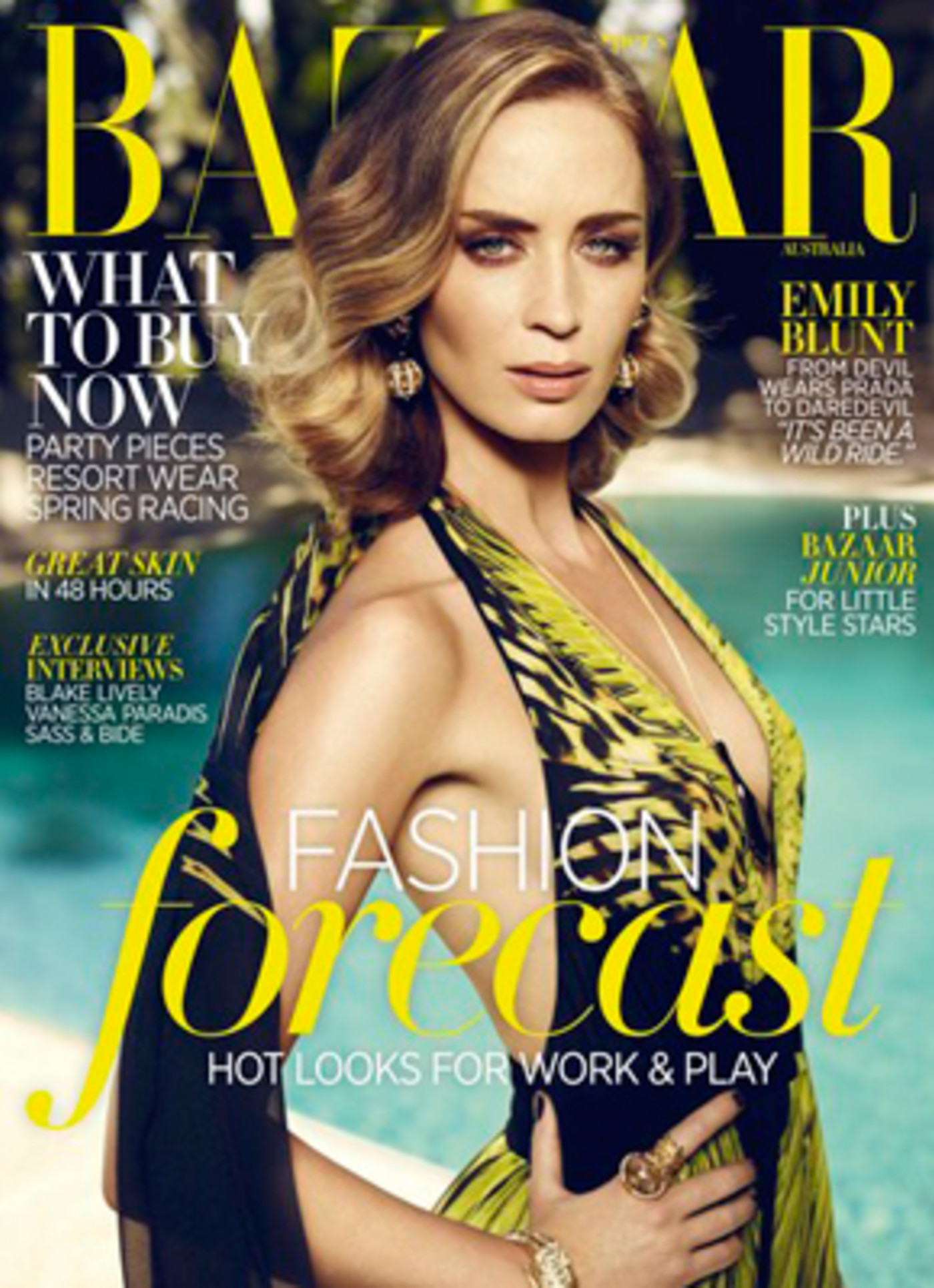 Emily Blunt Covers Harper S Bazaar Australia Complex