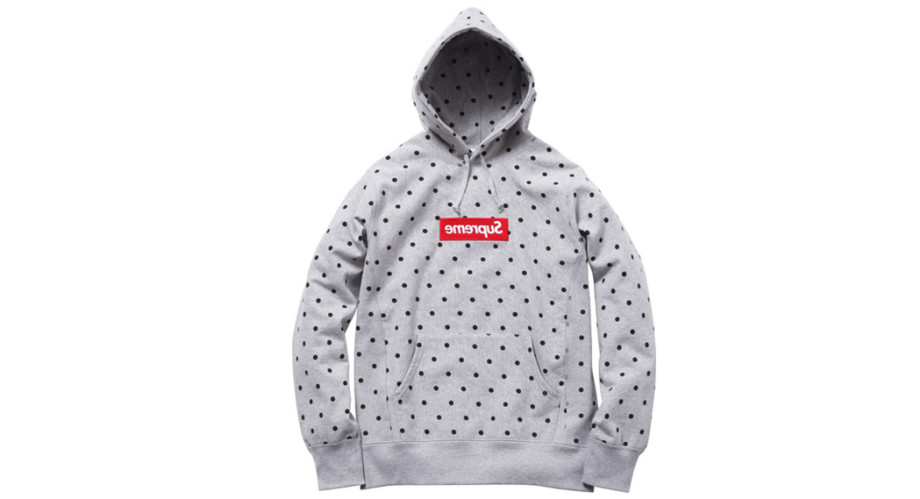 COMME des f**kdown Print Hoodie Hip Is Hop Money Time White /& Black Print