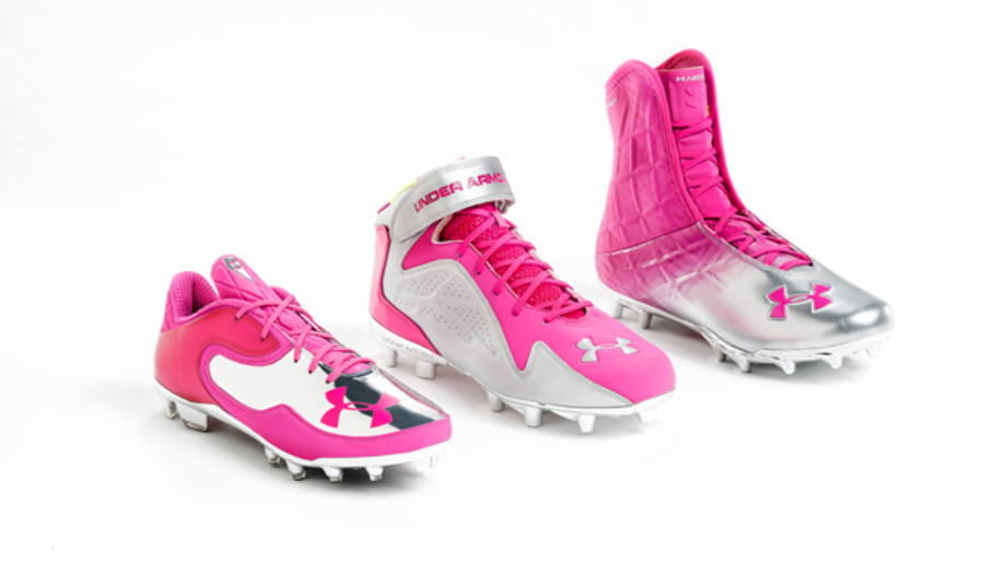 Under armour breast cancer awareness sale football gear
