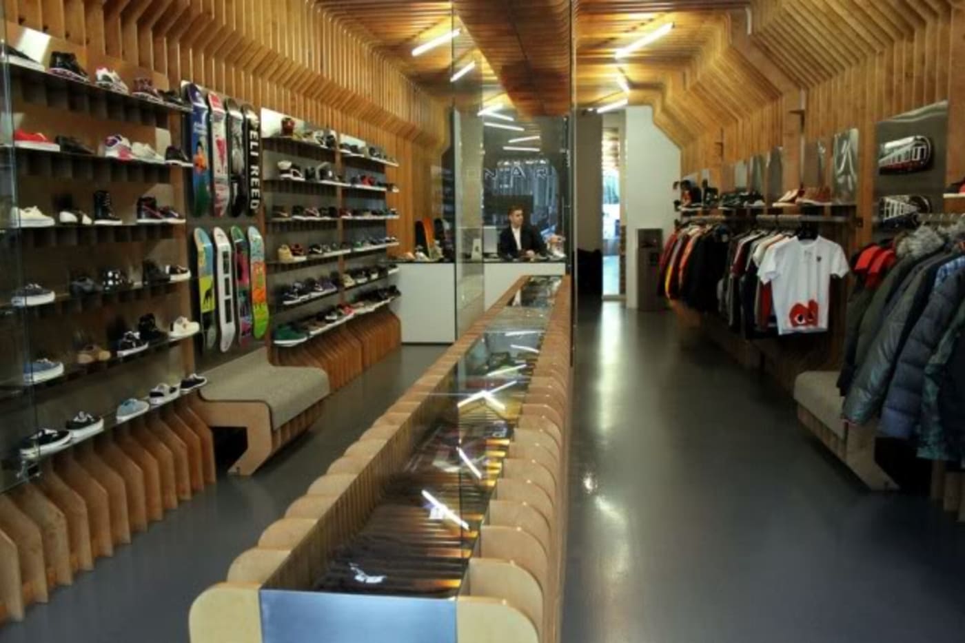 complex sneaker shopping stores