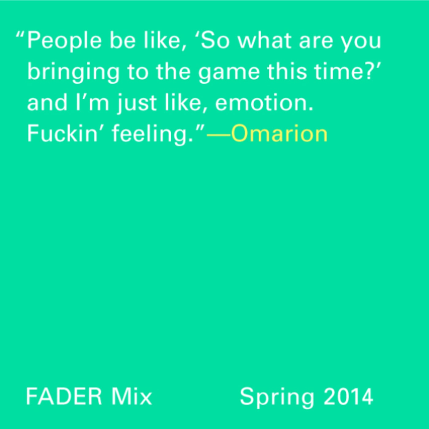 omarion fader mix spring 2014