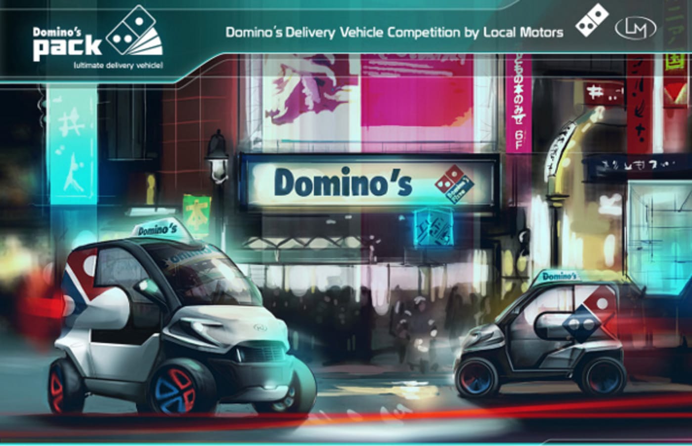 dominos autonomous car dominos autonomous car