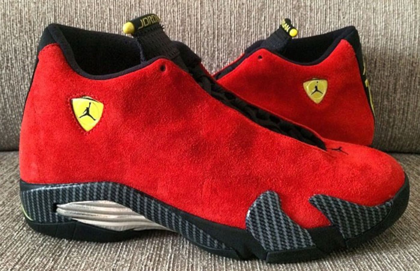 retro 14 red suede