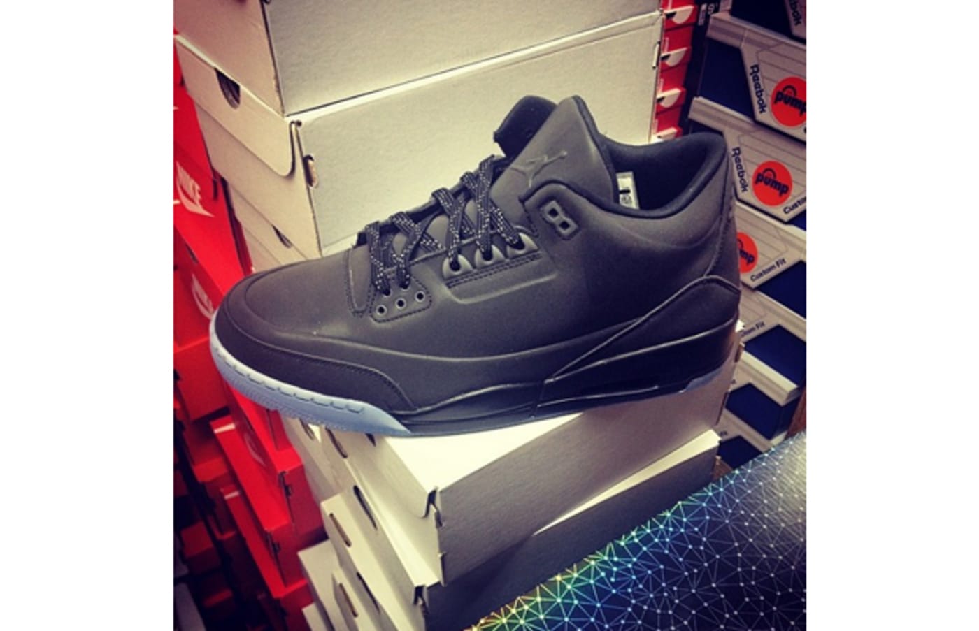 Get Your First Look at the Air Jordan III 5Lab3 “Black Reflective
