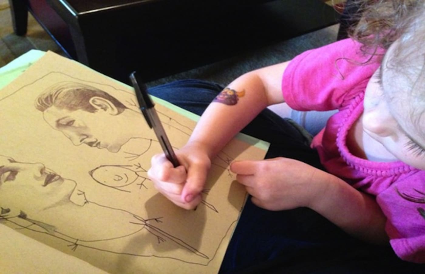 A Professional Illustrator Creates Adorable Drawings with Her 4Year