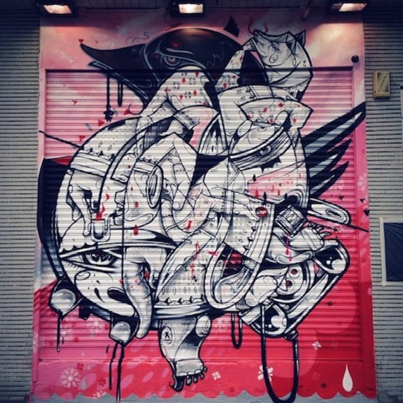 How & Nosm Paint Dope Murals on The Vaford Gates in Hong Kong During
