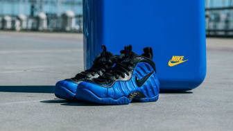 nike air foamposite Pro blue mirror