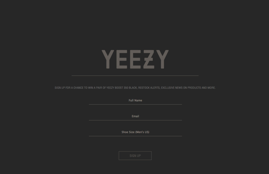Sign up yeezy supply sales