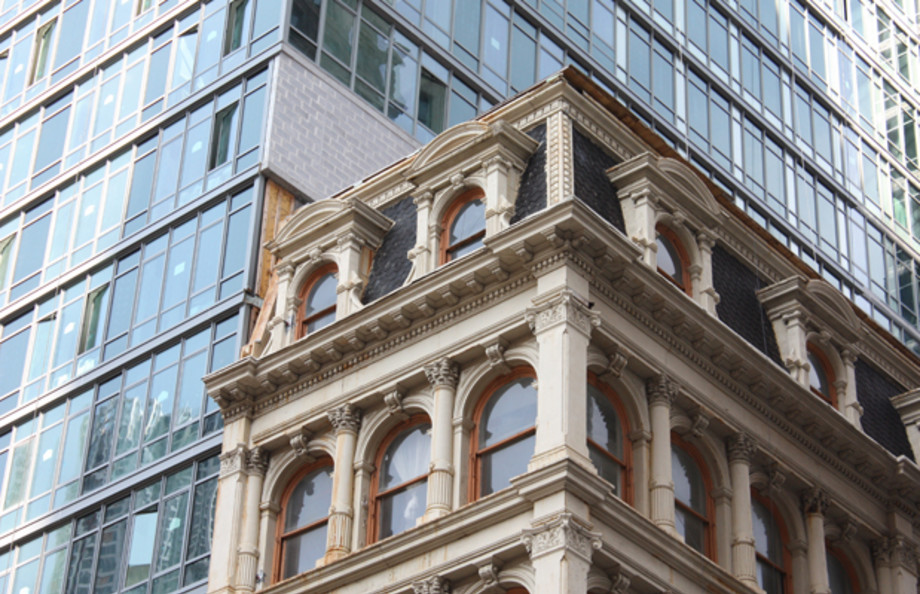 Look Up New York's Leaning Building at 287 Broadway Complex