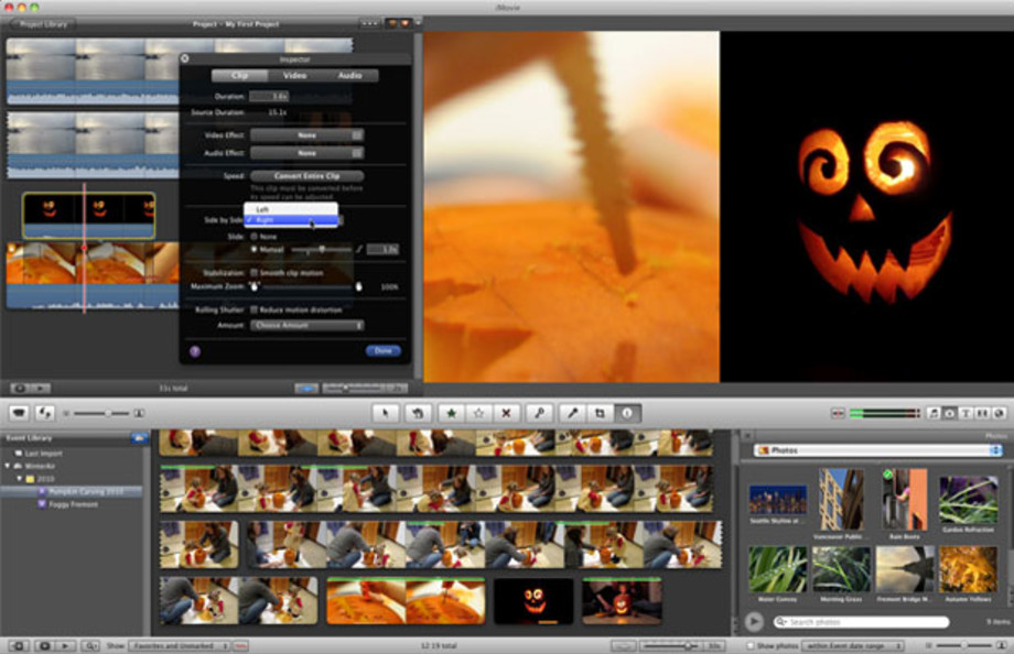 imovie play in reverse